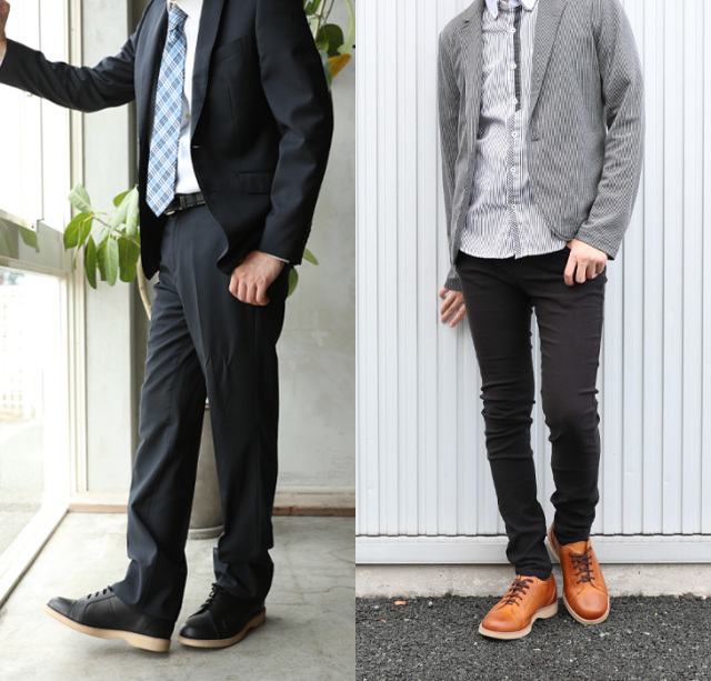 シークレットスニーカー　レザースニーカー