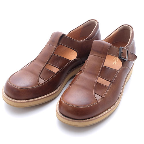 No.567 牛革 カジュアル'70オープンストラップ 5.5cm ヒールアップ