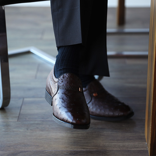 オーストリッチ シークレットシューズ ビジネスシューズ