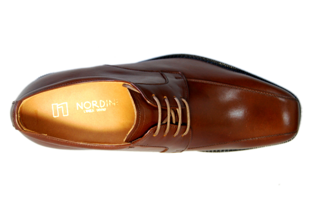 No.976 牛革 キップ ロングノーズ 紐式 6cm 4E 幅広 ワイド ゆったり