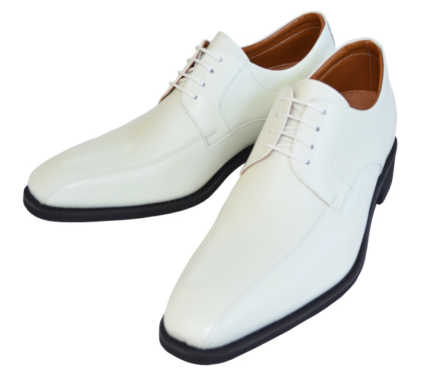 訳あり特価アウトレット アウトレット 50 Off No B1976ホワイト ロングノーズ外羽根スワローモカ New6cmヒールアップシューズ