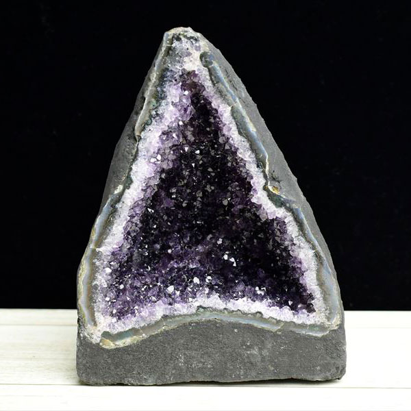 ミニアメジストドーム 濃紫 ウルグアイ産 高品質原石 美品 紫水晶 置物