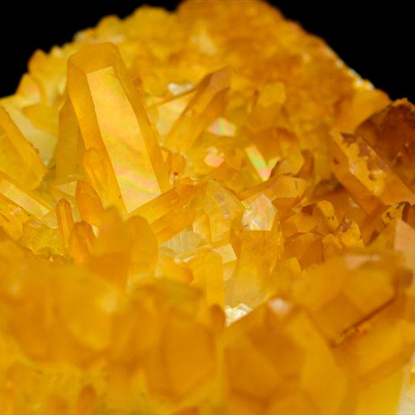 ゴールデンヒーラークォーツ　クラスター 原産地より直輸入】アーカンソー産ゴールデンクォーツ（ゴールデン