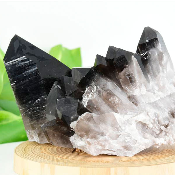 アーカンソー産　黒水晶　クラスター　スモーキークォーツ　煙水晶　アーカンソー水晶　結晶　原石　パワーストーン