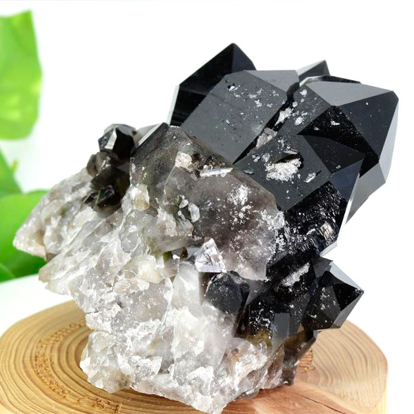 アーカンソー産　黒水晶　クラスター　スモーキークォーツ　煙水晶　アーカンソー水晶　結晶　原石　パワーストーン