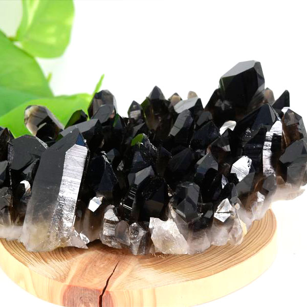 アーカンソー産　黒水晶　クラスター　スモーキークォーツ　煙水晶　アーカンソー水晶　結晶　原石　パワーストーン