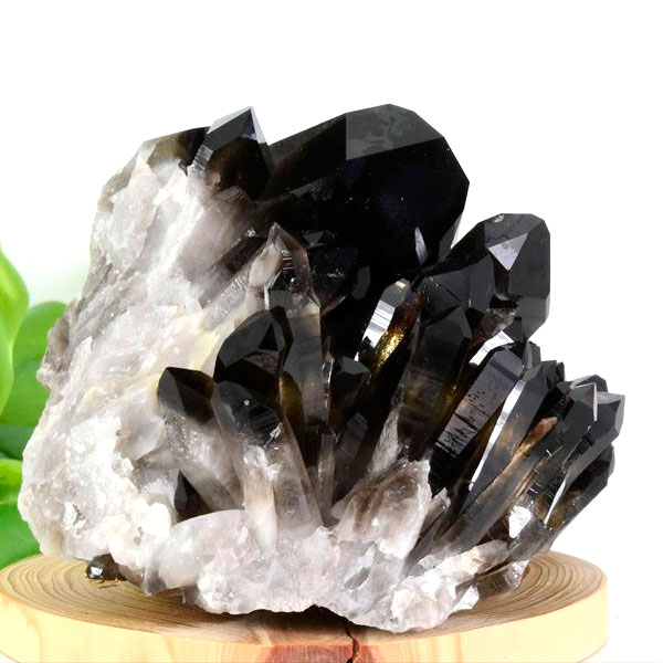 アーカンソー産　黒水晶　クラスター　スモーキークォーツ　煙水晶　アーカンソー水晶　結晶　原石　パワーストーン