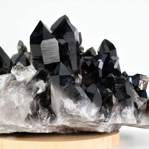 アーカンソー産　黒水晶　クラスター　スモーキークォーツ　煙水晶　アーカンソー水晶　結晶　原石　パワーストーン