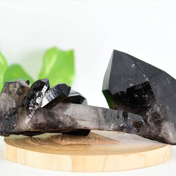 アーカンソー産　黒水晶　クラスター　スモーキークォーツ　煙水晶　アーカンソー水晶　結晶　原石　パワーストーン