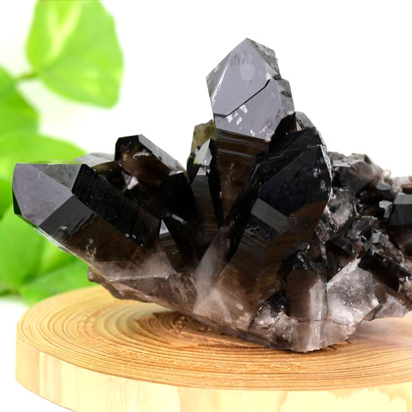 アーカンソー産　黒水晶　クラスター　スモーキークォーツ　煙水晶　アーカンソー水晶　結晶　原石　パワーストーン