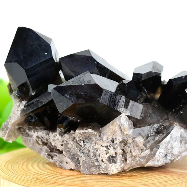 アーカンソー産　黒水晶　クラスター　スモーキークォーツ　煙水晶　アーカンソー水晶　結晶　原石　パワーストーン