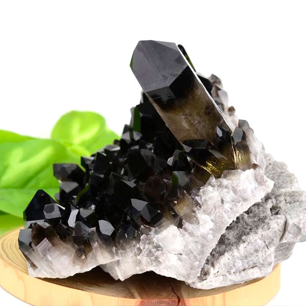 アーカンソー産 黒水晶（スモーキークォーツ）クラスター原石｜原産地