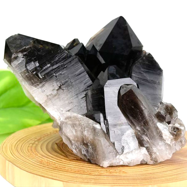 アーカンソー産　黒水晶　クラスター　スモーキークォーツ　煙水晶　アーカンソー水晶　結晶　原石　パワーストーン