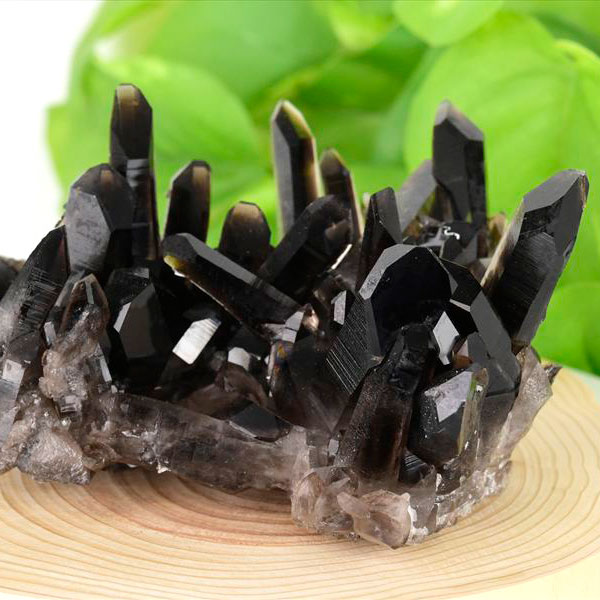 アーカンソー産　黒水晶　クラスター　スモーキークォーツ　煙水晶　アーカンソー水晶　結晶　原石　パワーストーン