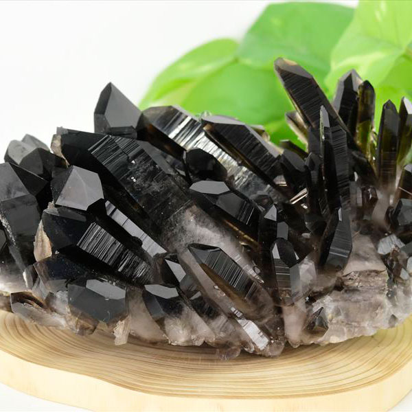 アーカンソー産　黒水晶　クラスター　スモーキークォーツ　煙水晶　アーカンソー水晶　結晶　原石　パワーストーン