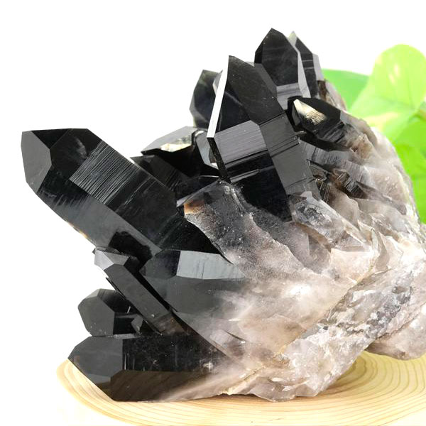 アーカンソー産　黒水晶　クラスター　スモーキークォーツ　煙水晶　アーカンソー水晶　結晶　原石　パワーストーン