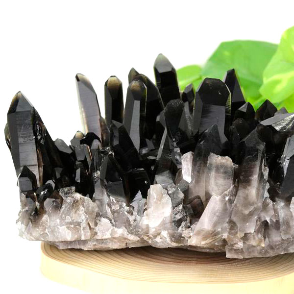 アーカンソー産　黒水晶　クラスター　スモーキークォーツ　煙水晶　アーカンソー水晶　結晶　原石　パワーストーン