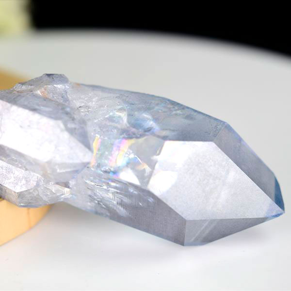 アクアオーラ スカイブルーオーラ アーカンソー 水晶 タンザンオーラ オーラクォーツ 蒸着水晶 ポイント 単結晶 原石