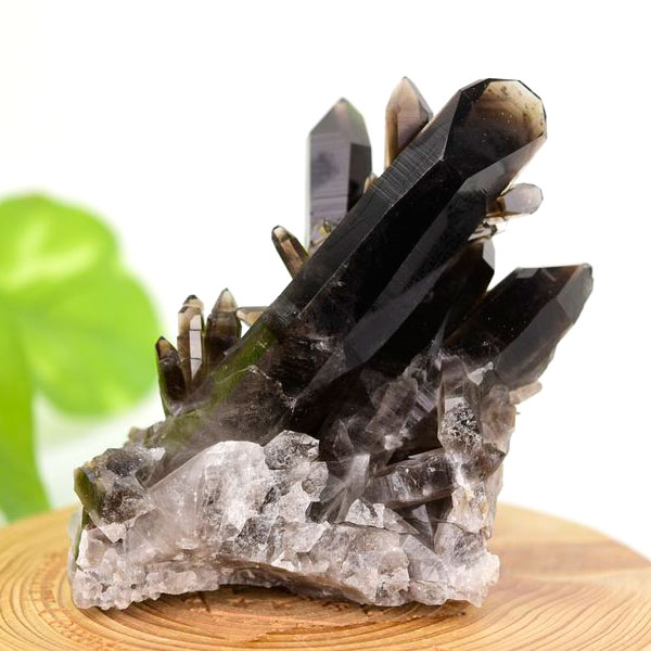 アーカンソー産　黒水晶　クラスター　スモーキークォーツ　煙水晶　アーカンソー州産水晶　結晶　原石　パワーストーン