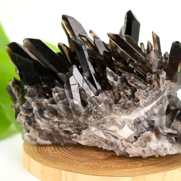 アーカンソー産　黒水晶　クラスター　スモーキークォーツ　煙水晶　アーカンソー州産水晶　結晶　原石　パワーストーン
