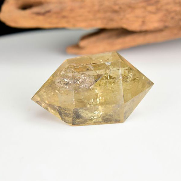 レインボーシトリン 虹入り シトリン 黄水晶 ダブルポイント DT ダブルターミネイテッド 両剣水晶 天然石 パワーストーン