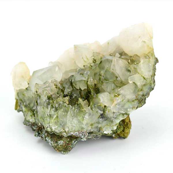 エピドートクォーツ トルコ ハッカリ 緑泥石 水晶 共生 Epidote with Quartz クラスター原石