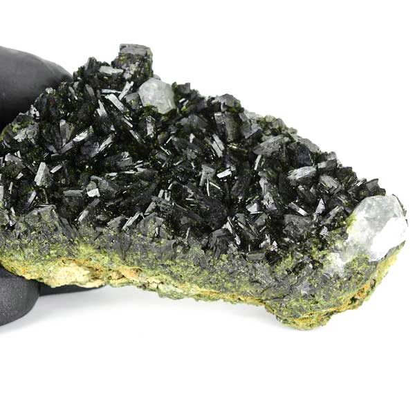 エピドートクォーツ トルコ ハッカリ 緑泥石 水晶 共生 Epidote with Quartz クラスター原石