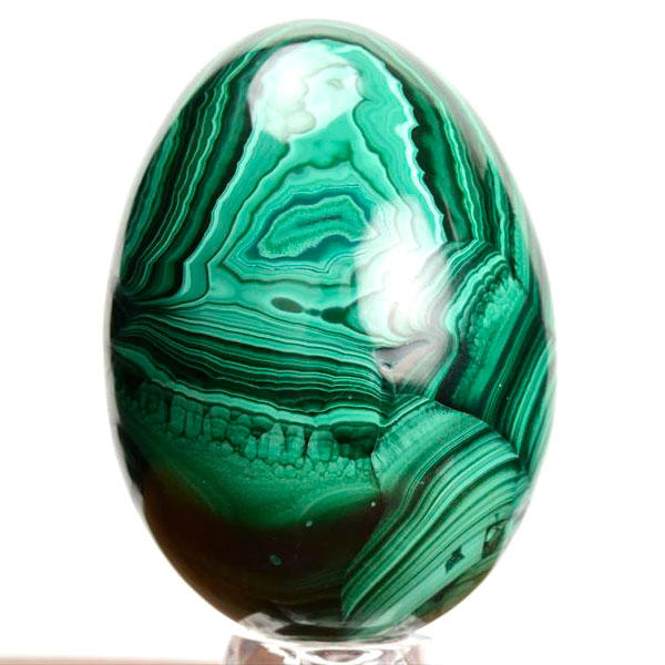 マラカイト　コンゴ産　孔雀石　卵型　エッグ　Malachite　置物　天然石　パワーストーン