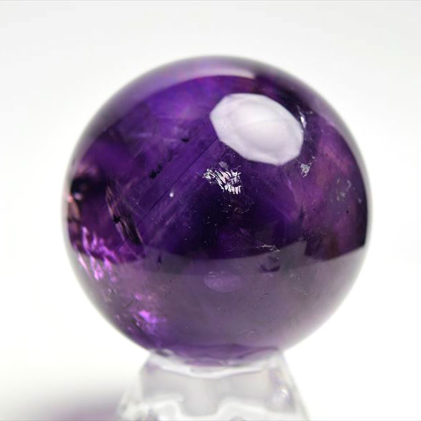 アメジスト　丸玉　置物　ファントムアメジスト　アメジストファントム　紫水晶　天然石　パワーストーン
