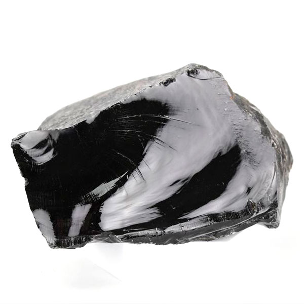 メキシコ産 オブシディアン 黒曜石 Obsidian ラフカット 原石 未加工 非研磨 天然石