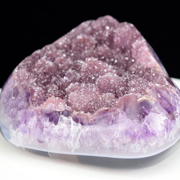 スノーキャップアメジスト シュガーアメジスト ドゥルージー アメジストクラスター 原石 ウルグアイ産 紫水晶 Snowcap Sugar Amethyst