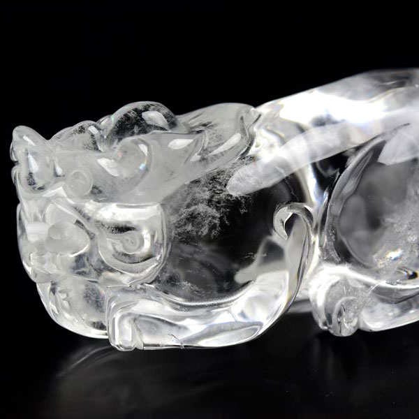 天然水晶　水晶　貔貅　ヒキュウ　ひきゅう　置物　風水　財運　天然石　パワーストーン