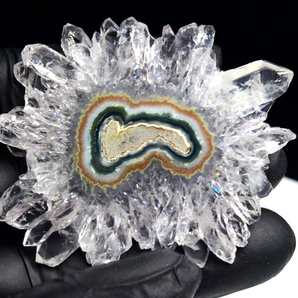 ウルグアイ産　アメジスト　フラワーアメジスト　スタラクタイト　スライス　紫水晶　浄化　パワーストーン