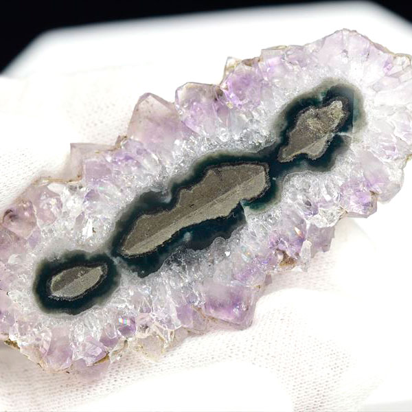 ウルグアイ産　アメジスト　フラワーアメジスト　スタラクタイト　スライス　紫水晶　浄化　パワーストーン