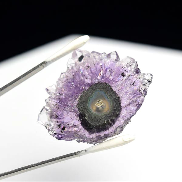 ウルグアイ産　アメジスト　フラワーアメジスト　スタラクタイト　スライス　紫水晶　浄化　パワーストーン