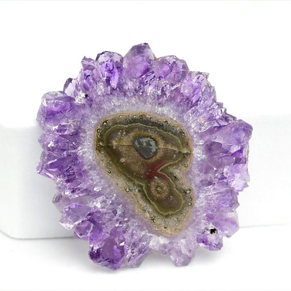 ウルグアイ産　アメジスト　フラワーアメジスト　スタラクタイト　スライス　紫水晶　stalactite amethyst