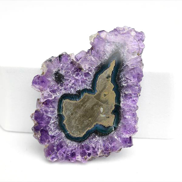 ウルグアイ産　アメジスト　フラワーアメジスト　スタラクタイト　スライス　紫水晶　stalactite amethyst