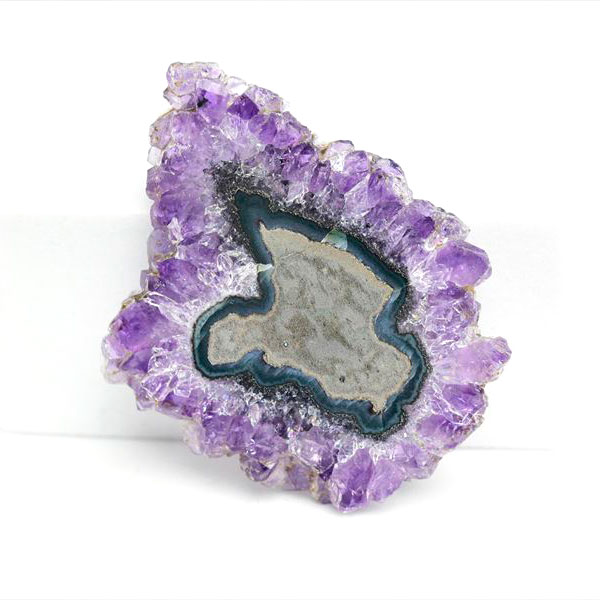 ウルグアイ産　アメジスト　フラワーアメジスト　スタラクタイト　スライス　紫水晶　stalactite amethyst