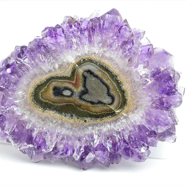 ウルグアイ産　アメジスト　フラワーアメジスト　スタラクタイト　スライス　紫水晶　stalactite amethyst