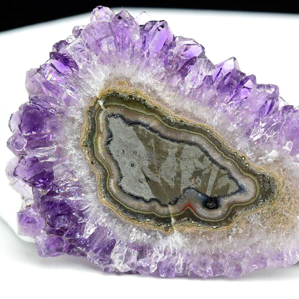 ウルグアイ産　アメジスト　フラワーアメジスト　スタラクタイト　スライス　紫水晶　stalactite amethyst