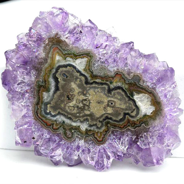 ウルグアイ産　アメジスト　フラワーアメジスト　スタラクタイト　スライス　紫水晶　stalactite amethyst