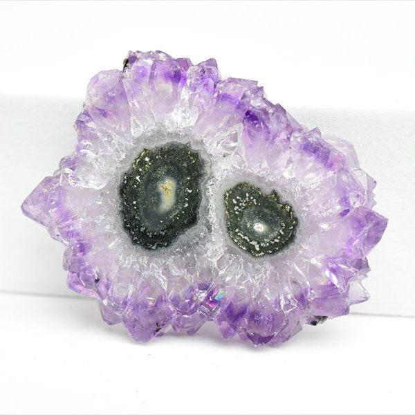 ウルグアイ産　アメジスト　フラワーアメジスト　スタラクタイト　スライス　紫水晶　stalactite amethyst