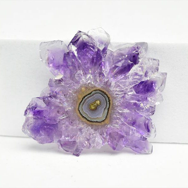 ウルグアイ産　アメジスト　フラワーアメジスト　スタラクタイト　スライス　紫水晶　stalactite amethyst