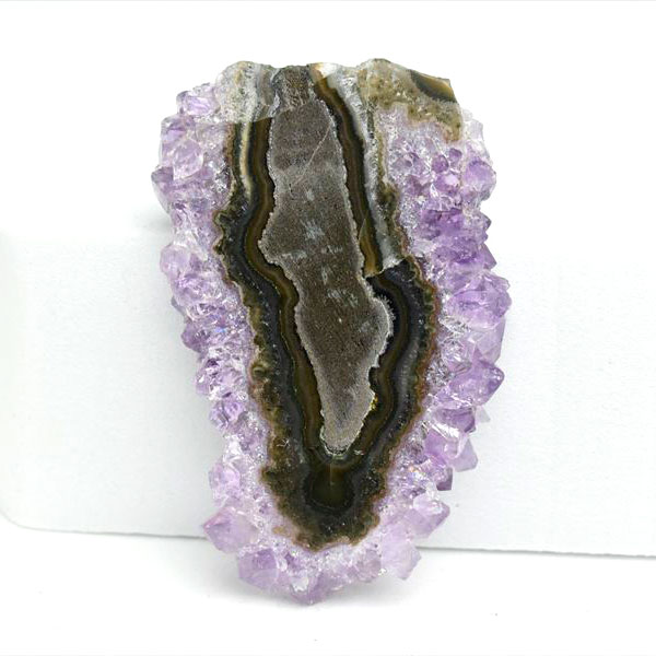 ウルグアイ産　アメジスト　フラワーアメジスト　スタラクタイト　スライス　紫水晶　stalactite amethyst
