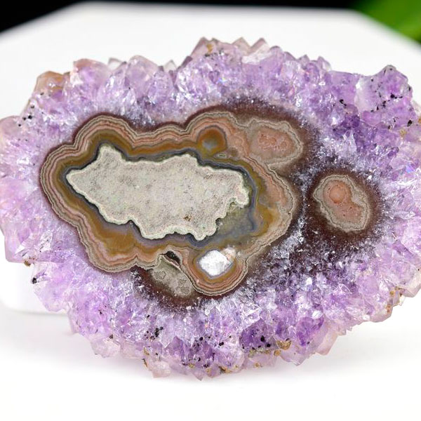 ウルグアイ産 アメジスト フラワーアメジスト スライス プレート スタラクタイトアメジスト 紫水晶 stalactite amethyst 結晶