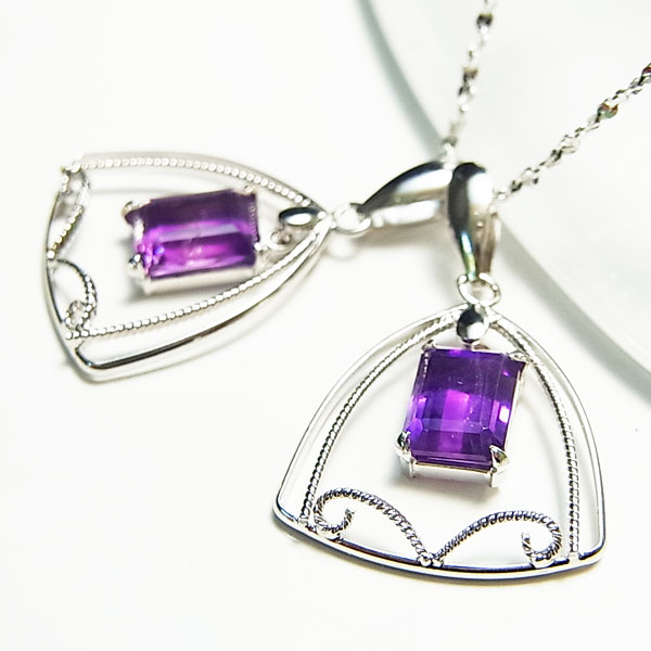 天然石 パワーストーン ペンダント アメジスト