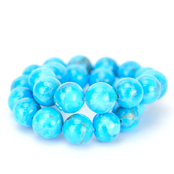 天然　ターコイズ　キングマン　トルコ石　数珠　ブレスレット　Turquoise　アクセサリー　天然石　パワーストーン