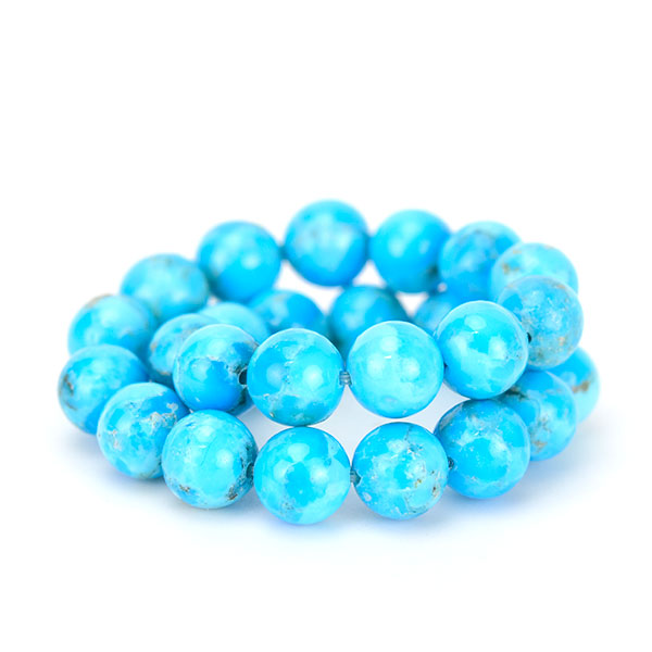 天然　ターコイズ　キングマン　トルコ石　数珠　ブレスレット　Turquoise　アクセサリー　天然石　パワーストーン