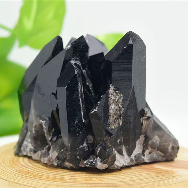 アーカンソー産　黒水晶　クラスター　スモーキークォーツ　煙水晶　アーカンソー水晶　結晶　原石　パワーストーン