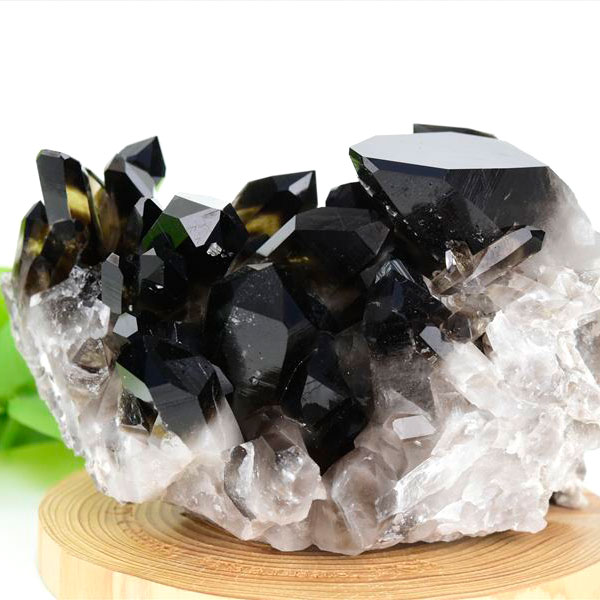 アーカンソー産　黒水晶　クラスター　スモーキークォーツ　煙水晶　アーカンソー水晶　結晶　原石　パワーストーン